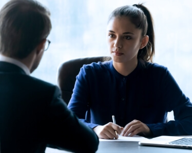 Employees in an office environment.