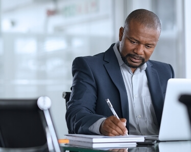 Employees in an office environment.